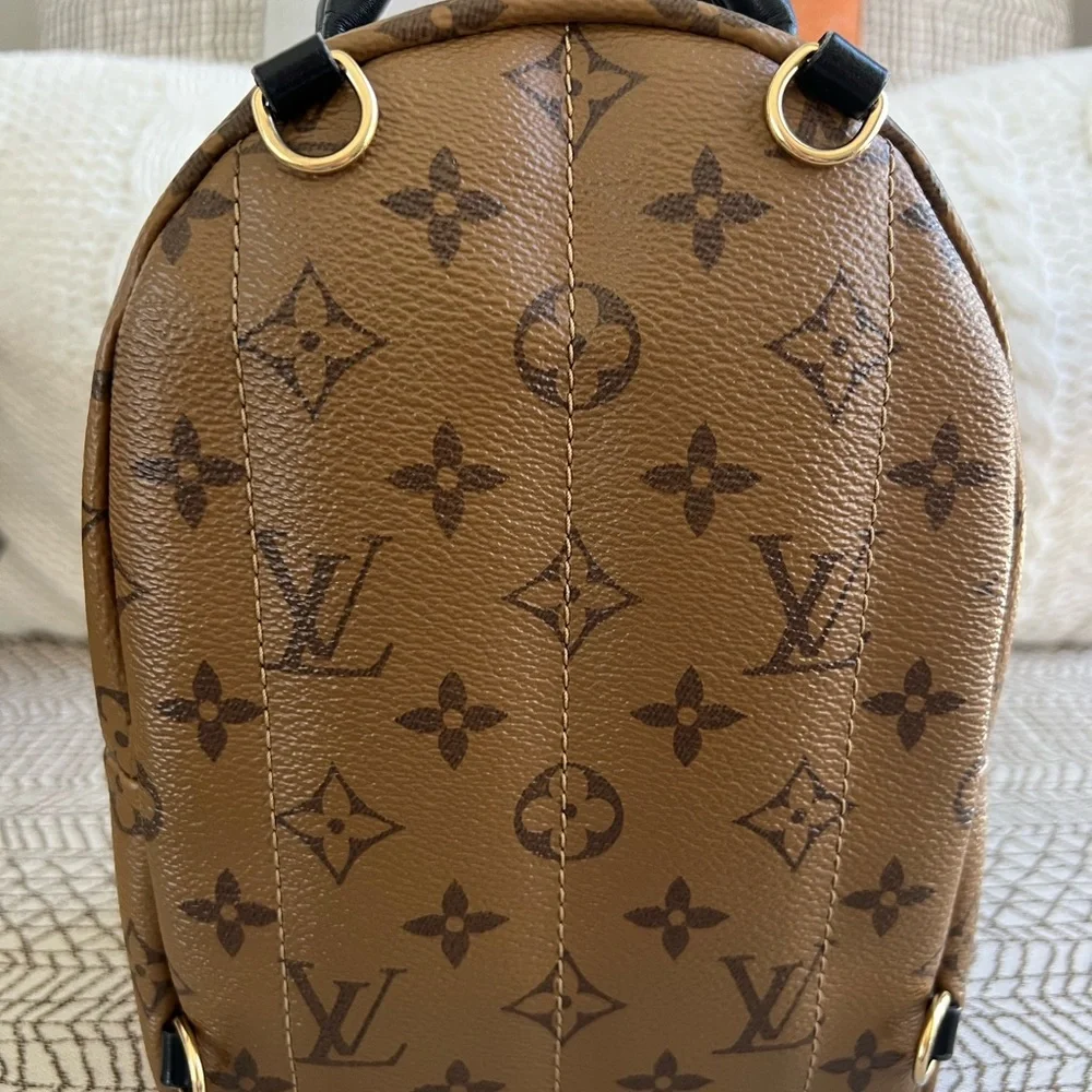 Pre-loved Louis Vuitton Mini Palm Springs Backpack in Reverse Monogram - Picture 8 of 16